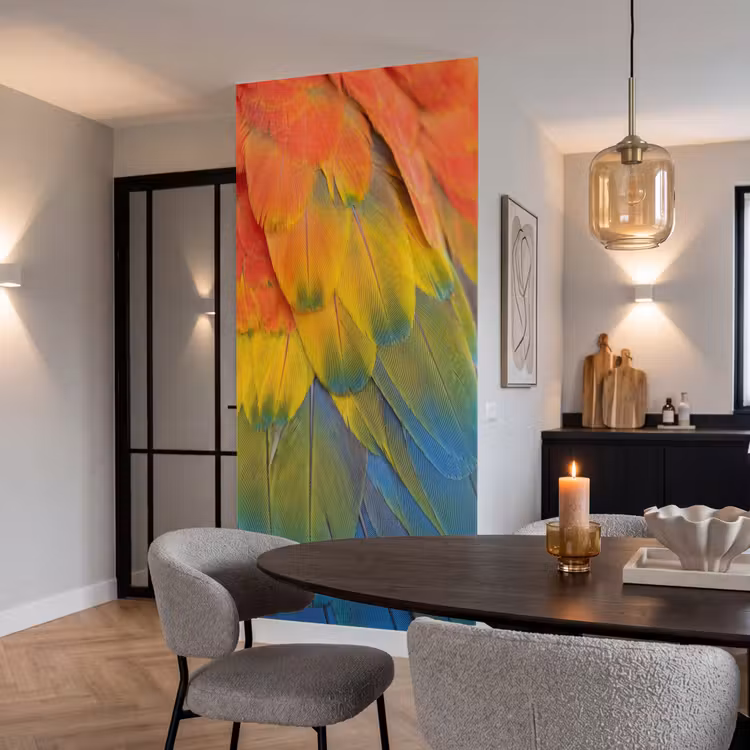 Behang - Veren - Ara - Kleurrijk — 5