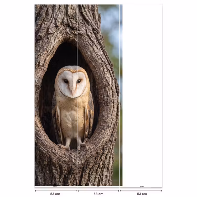 Behang - Kerkuil - Boom - Natuur - Bruin — 6