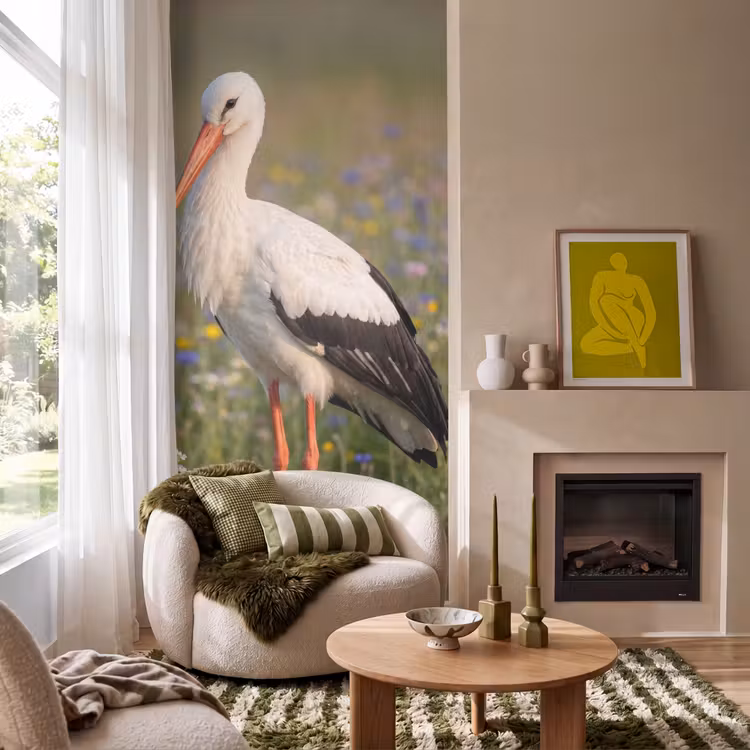 Behang - Ooienvaar - Bloemen - Weide - Kleurrijk — 1