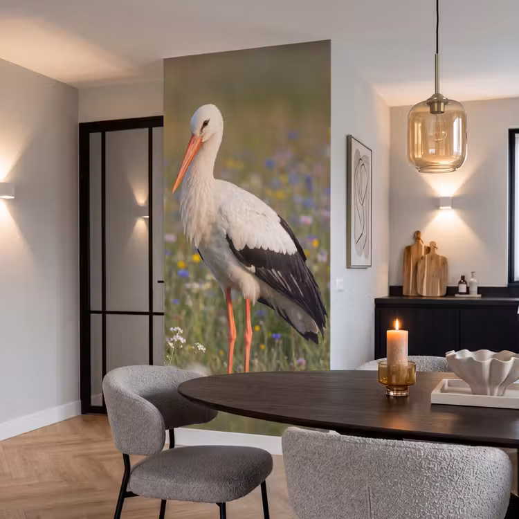Behang - Ooienvaar - Bloemen - Weide - Kleurrijk — 5