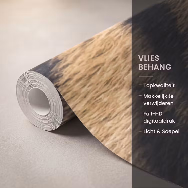 Behang - Tijgervacht - Klassiek - Zwart — 3
