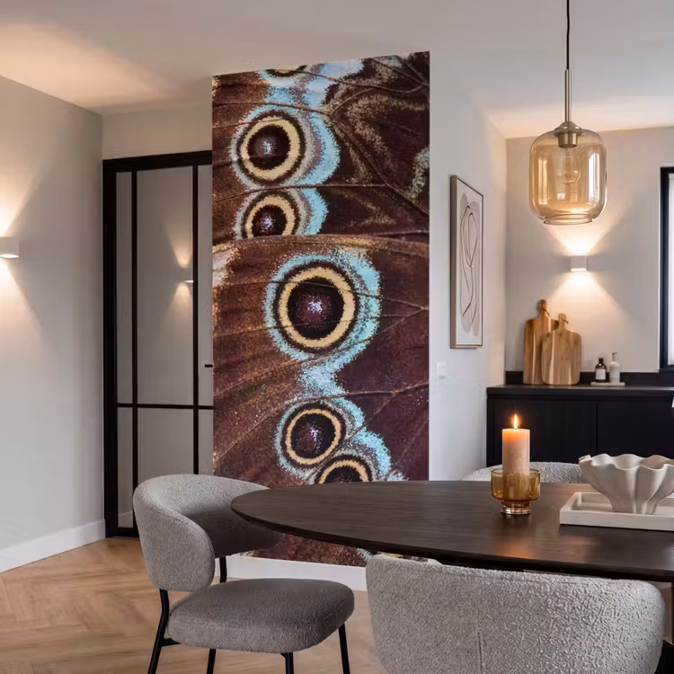 Behang - Vleugels - Vlinder - Blauw — 5