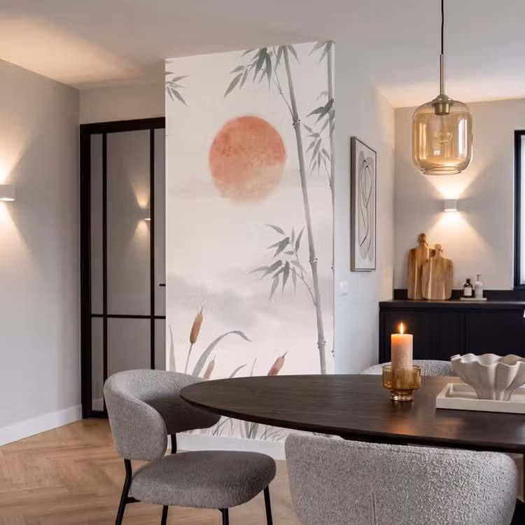 Behang - Minimalistisch - Bamboe - Groen — 5