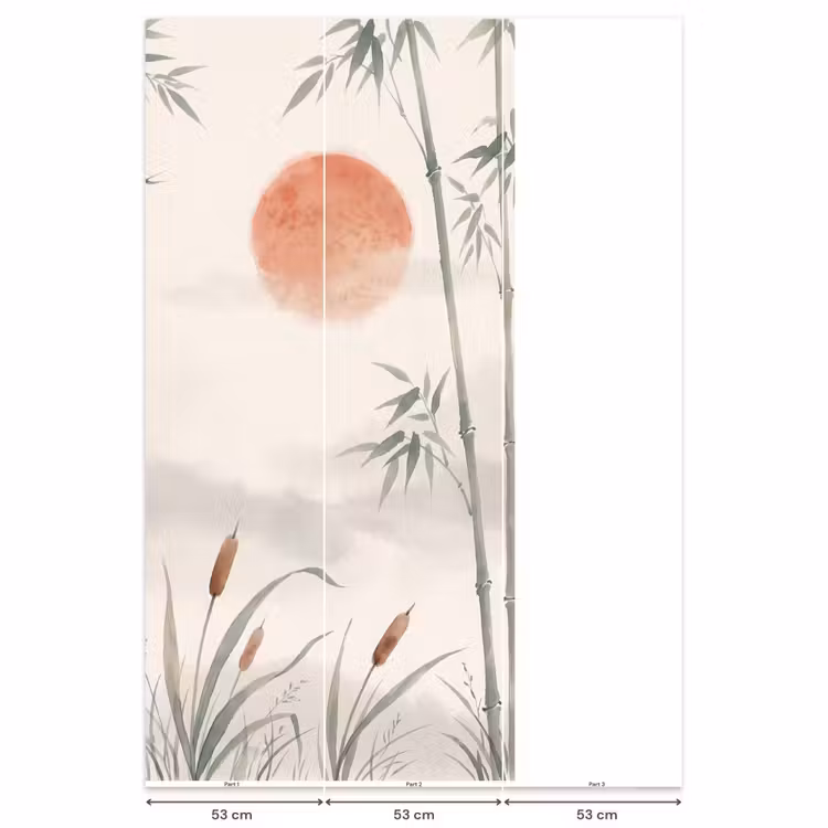 Behang - Minimalistisch - Bamboe - Groen — 6