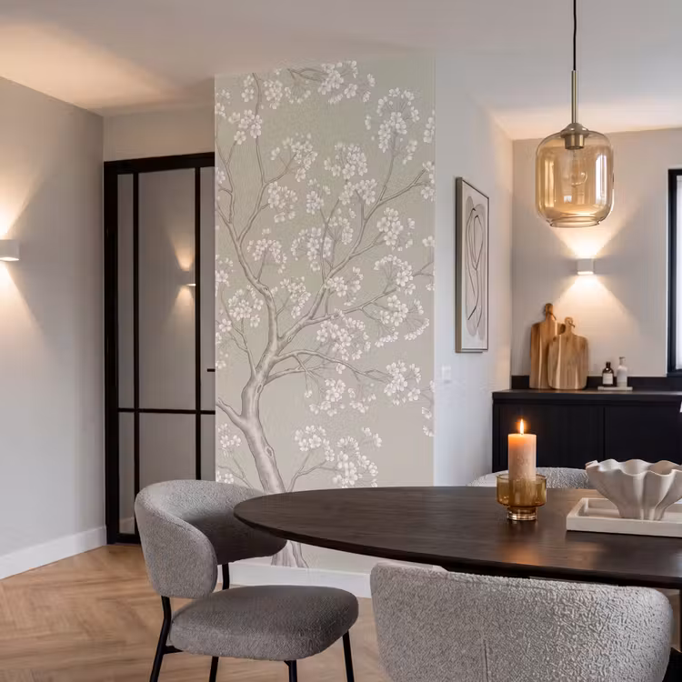Behang - Sereen - Bloesem - Wit — 5