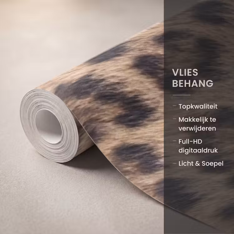 Behang - Luipaard - Vacht - Klassiek - Bruin — 3