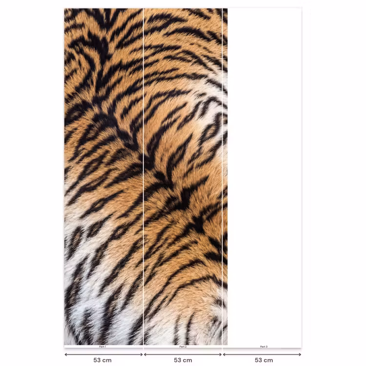 Behang - Realistisch - Tijgervacht - Zwart — 6
