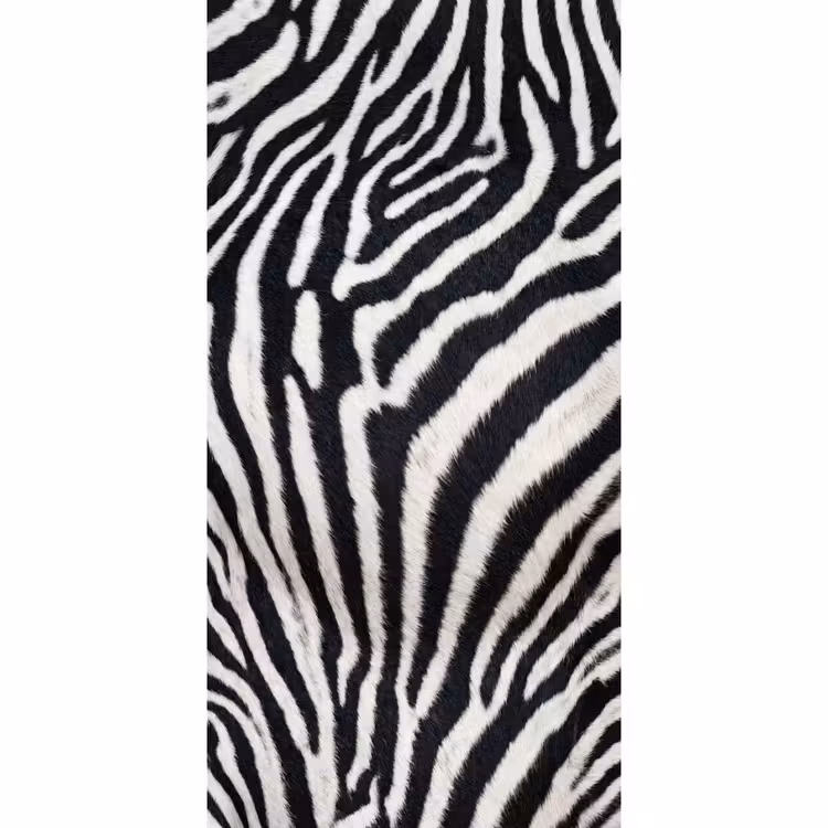 Behang - Zebra - Vacht - Klassiek - Zwart - Wit — 2