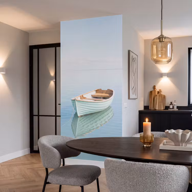 Behang - Minimalistisch - Boot - Zee — 5