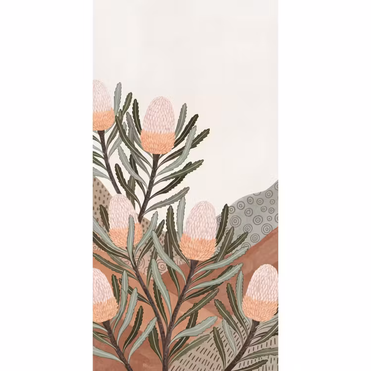 Behang - Modern - Heuvels - Terracotta — 2