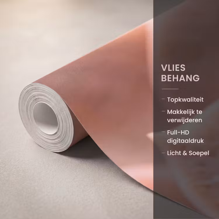 Behang - Vetplant - Organisch - Roze — 3