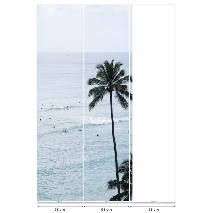 Behang - Oceaan - Palmbomen - Surfers — 6