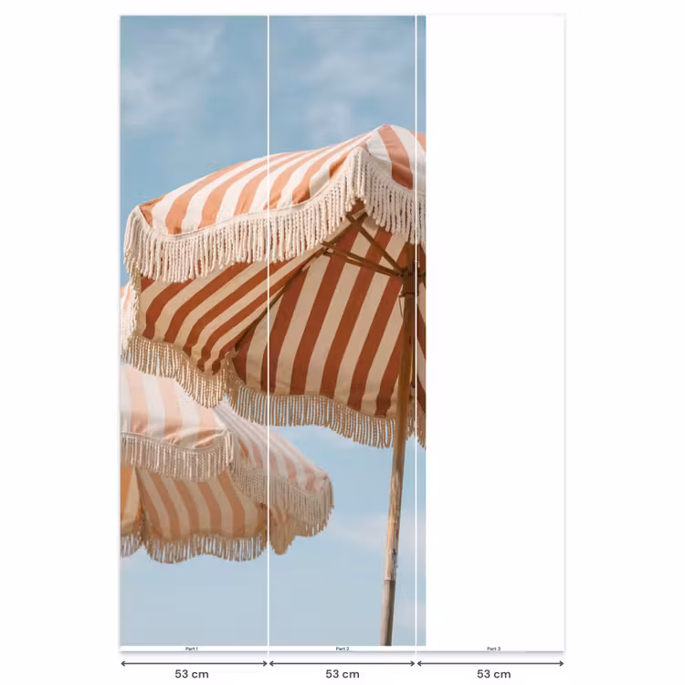 Behang - Parasol - Lucht - Rood — 6