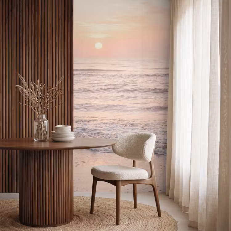 Behang - Zon - Strand - Roze — 4