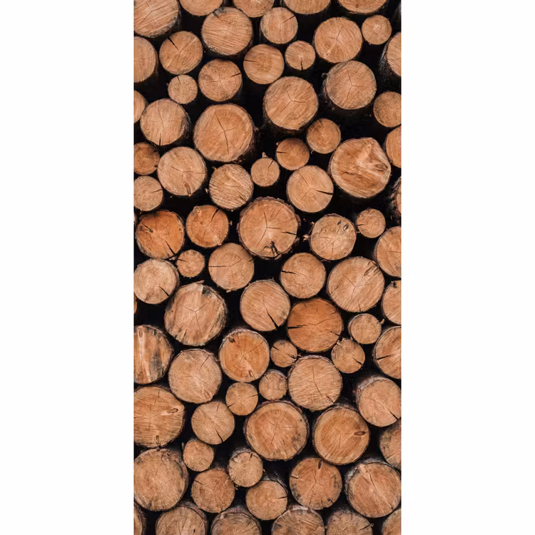 Behang - Houtblokken - Textuur - Patroon - Bruin - Rustiek — 2