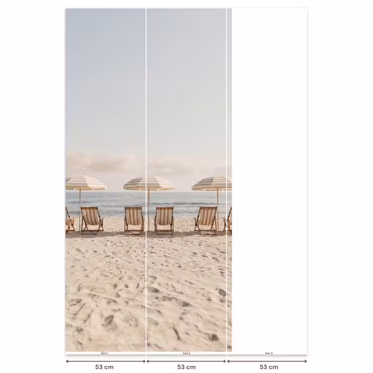 Behang - Strand - Stoelen - Parasol — 6