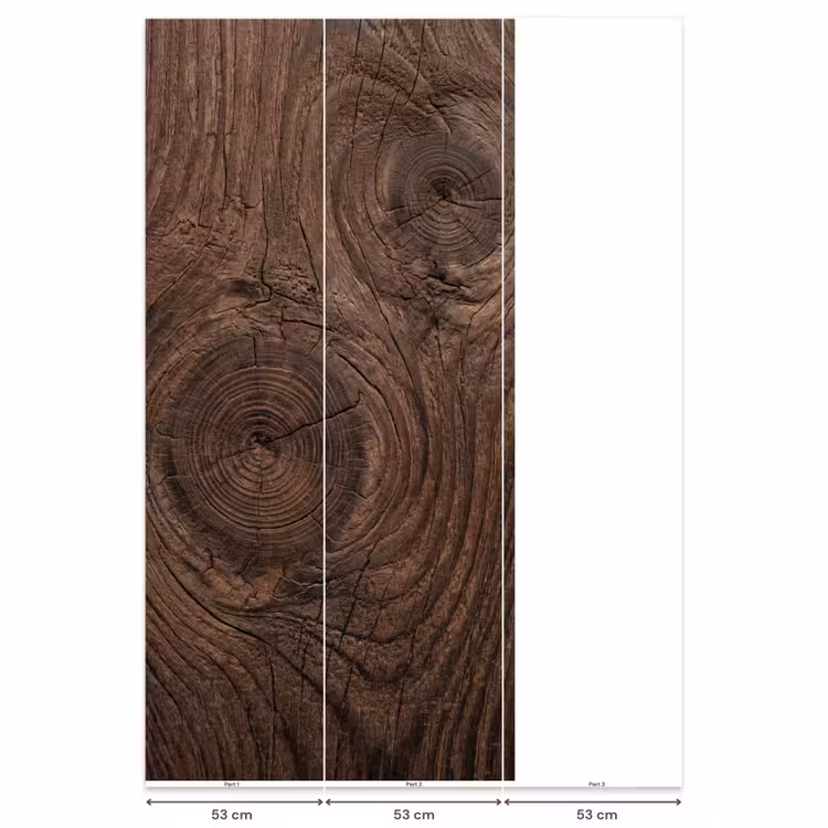 Behang - Houtnerf - Textuur - Patroon - Bruin - Rustiek — 6