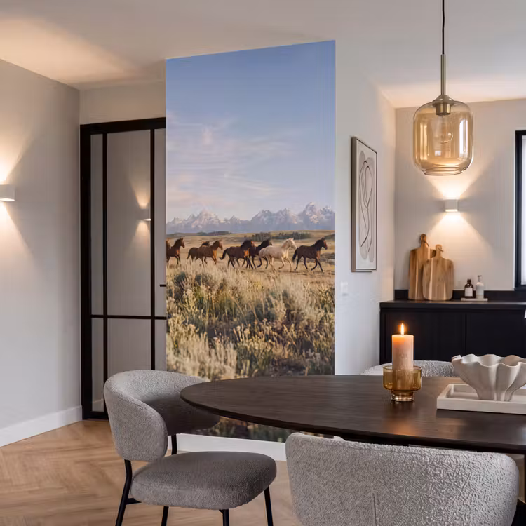 Behang - Paarden - Kudde - Bergen - Vrijheid - Wild — 5
