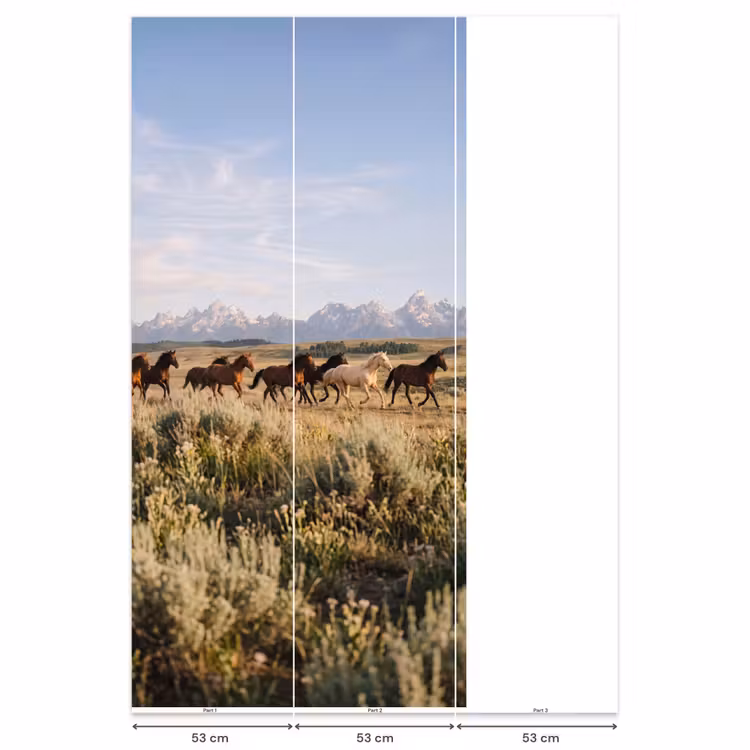 Behang - Paarden - Kudde - Bergen - Vrijheid - Wild — 6