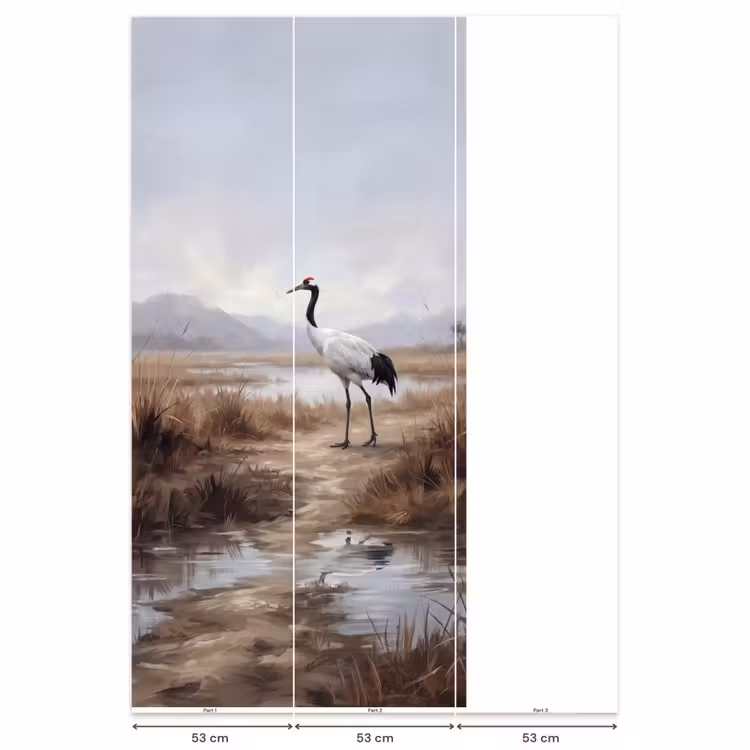 Behang - Kraanvogel - Natuur - Realistisch — 6