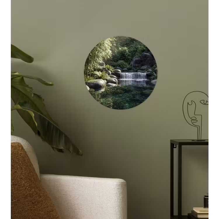 Behangcirkel - Beek - Waterval - Natuur - Groen — 3
