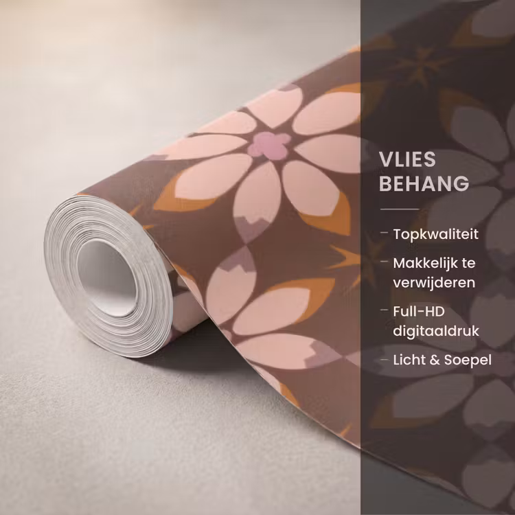 Behang - Klassiek - Retro - Bruin — 3