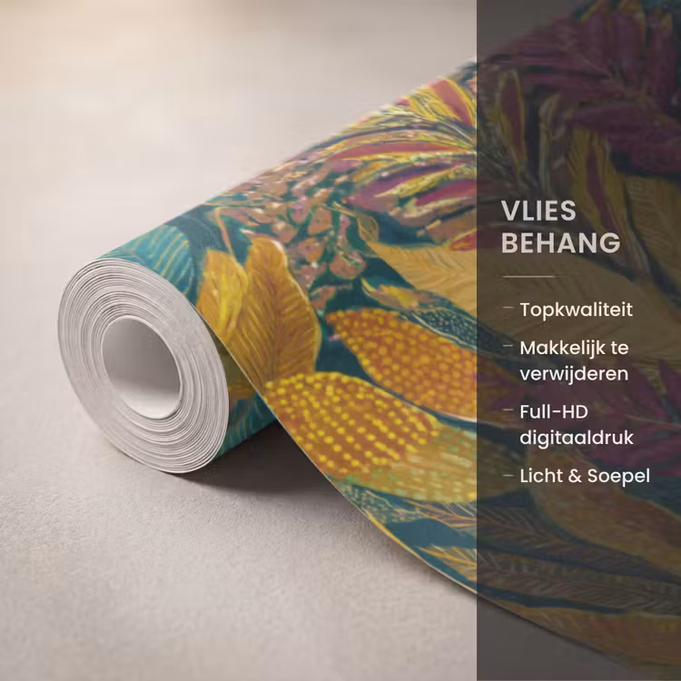 Behang - Tropische - Botanisch - Patroon - Kleurrijk - Exotisch — 3