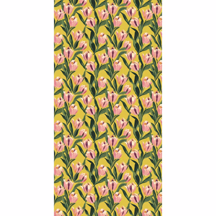 Behang - Tulpen - Botanisch - Geel — 2
