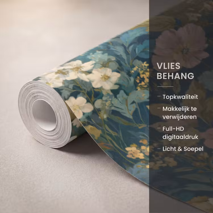 Behang - Wilde bloemen - Botanisch - Patroon - Roze - Romantisch — 3