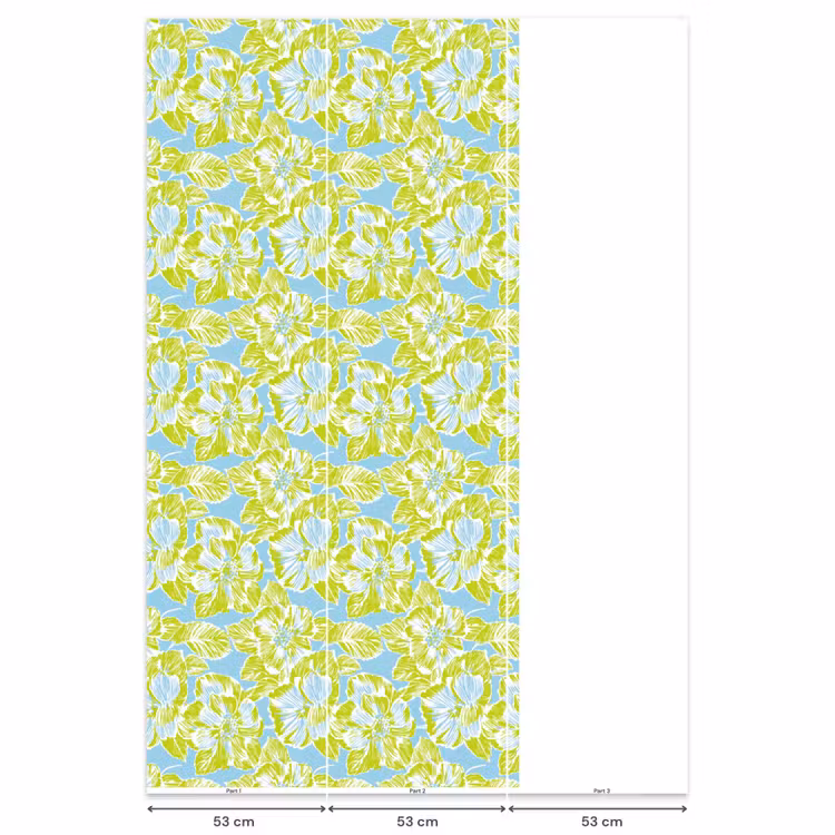 Behang - Modern - Bloemen - Groen — 6
