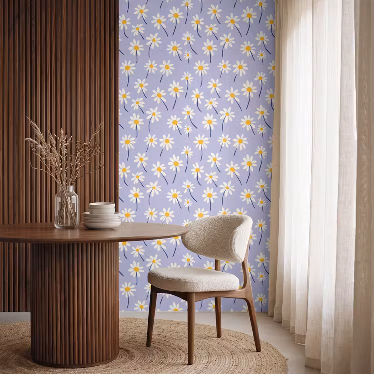 Behang - Modern - Madelief - Paars — 4