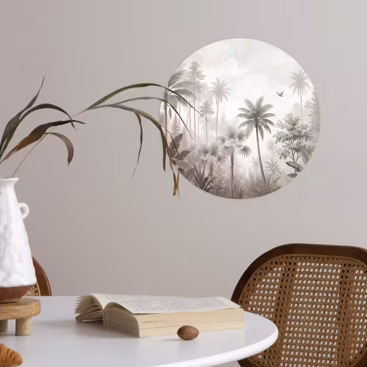 Behangcirkel - Jungle - Palmbomen - Natuur — 4