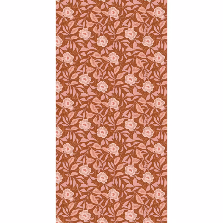 Behang - Patroon - Bladeren - Terracotta — 2