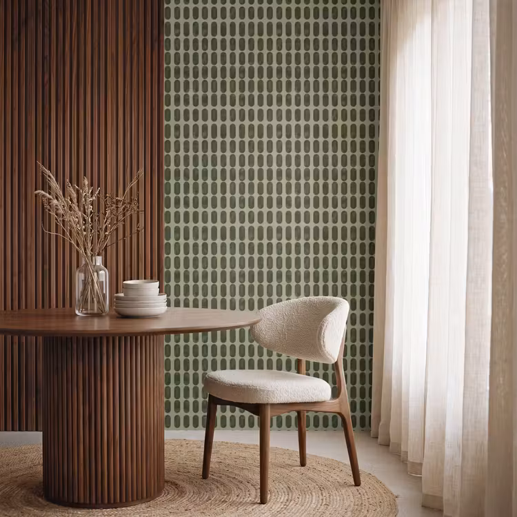 Behang - Ritmisch - Effect - Groen — 4
