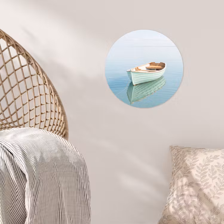 Behangcirkel - Minimalistisch - Boot - Zee — 5
