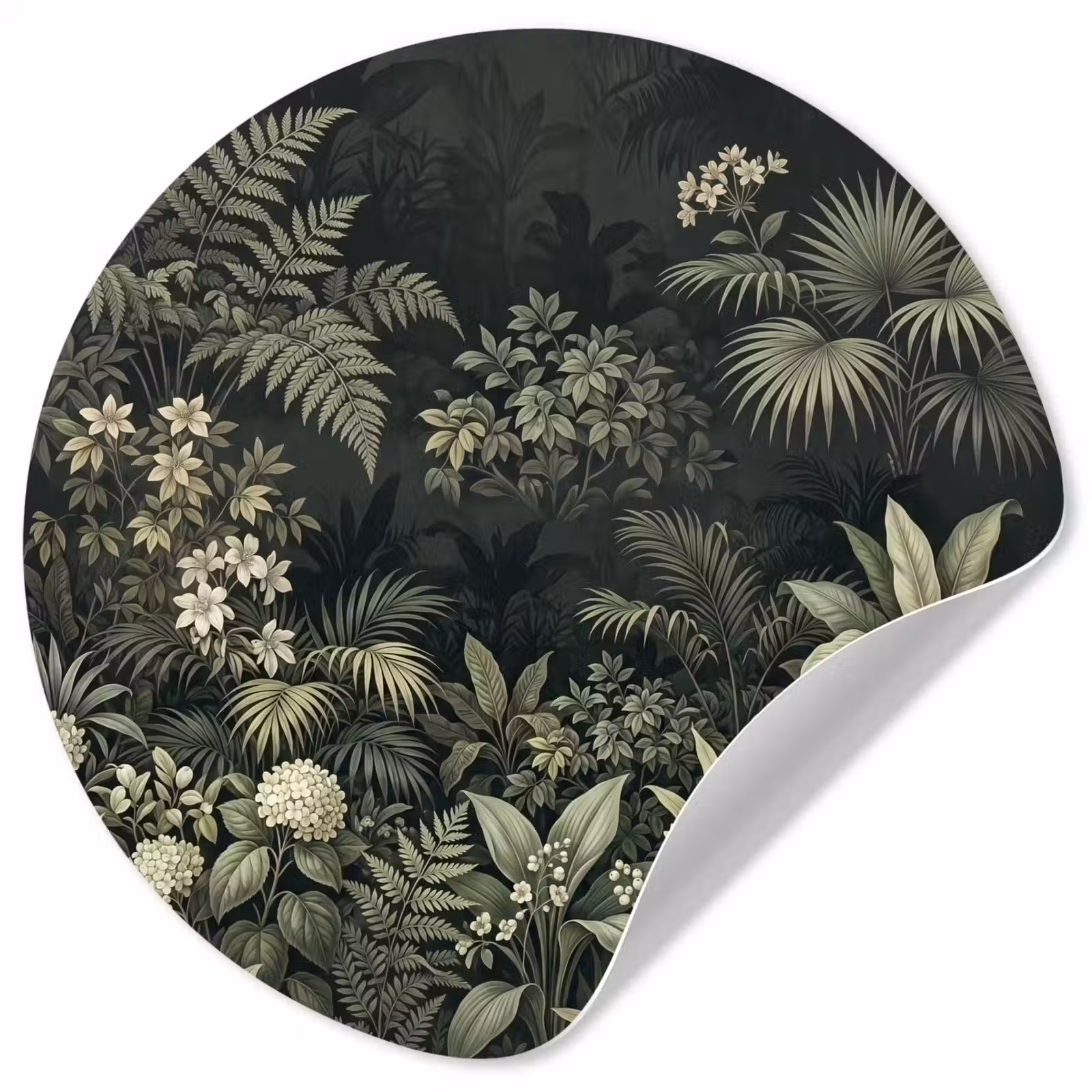 Behangcirkel - Jungle - Bladeren - Botanisch - Groen — 1