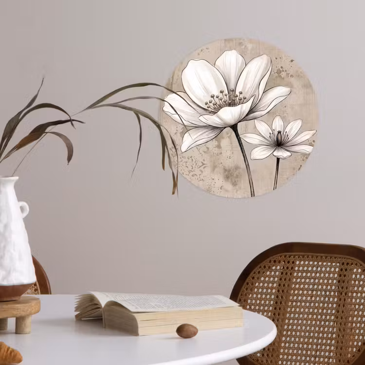 Behangcirkel - Modern - Design - Wit — 4