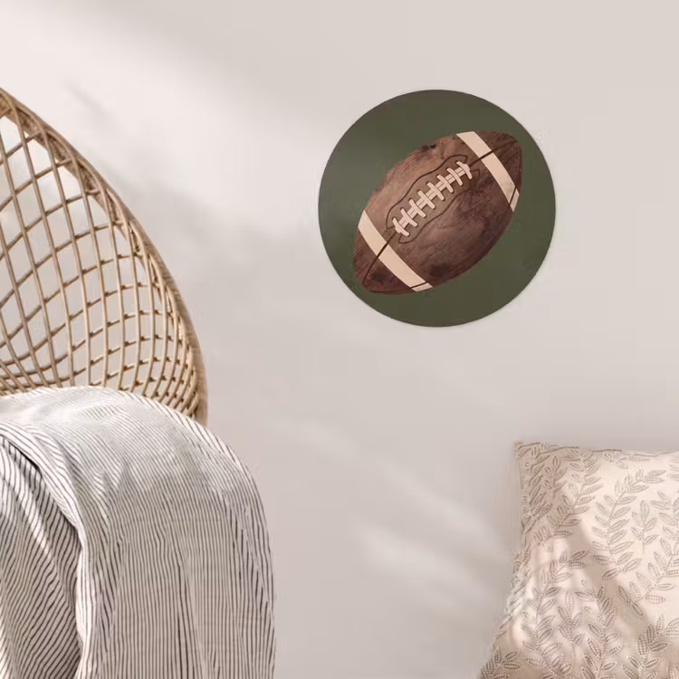 Behangcirkel - Football - Hout - Sport - Groen — 5
