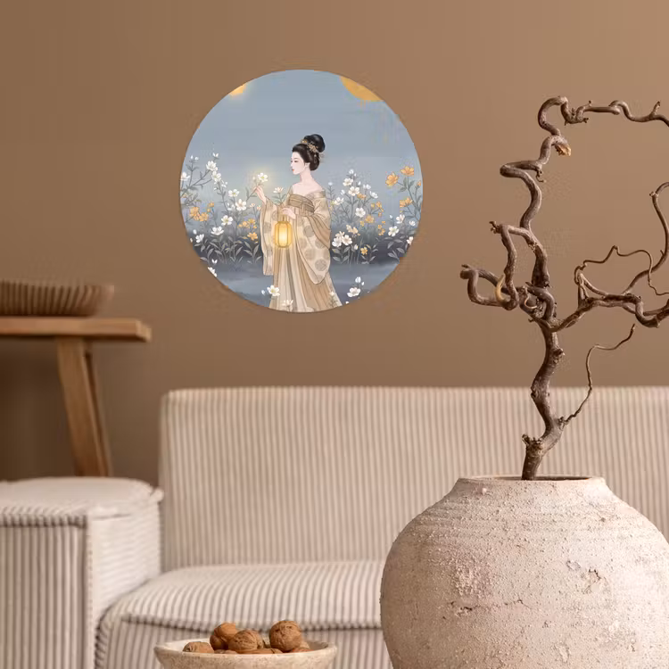 Behangcirkel - Aziatisch - Vrouw - Kimono — 2