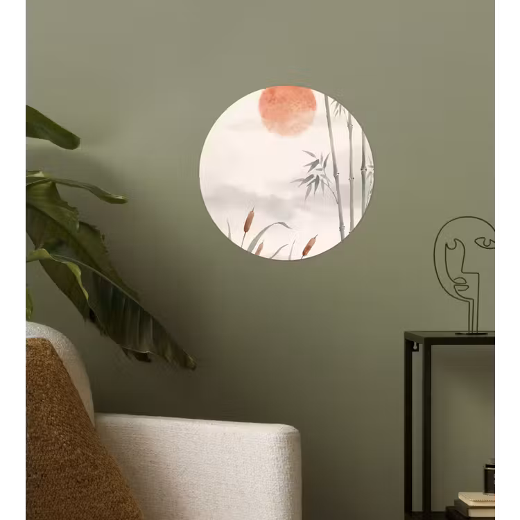 Behangcirkel - Minimalistisch - Bamboe - Groen — 3