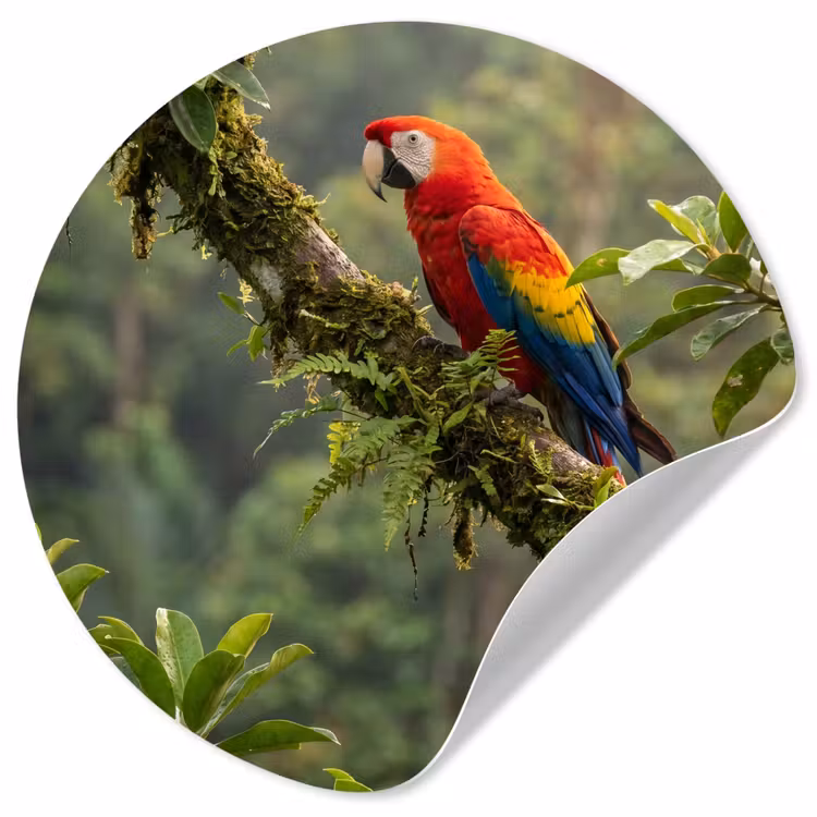 Behangcirkel - Ara - Jungle - Rood — 1