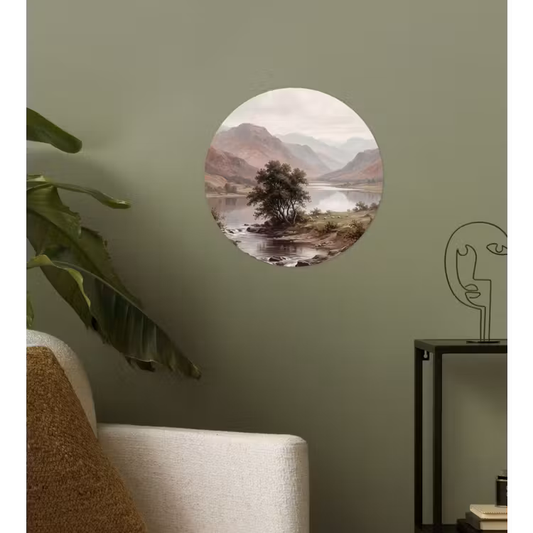 Behangcirkel - Berglandschap - Meer - Bergen - Vallei - Klassiek — 3