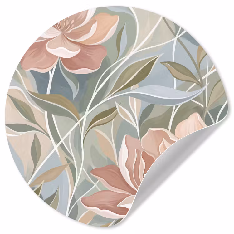 Behangcirkel - Elegant - Romantiek - Roze — 1