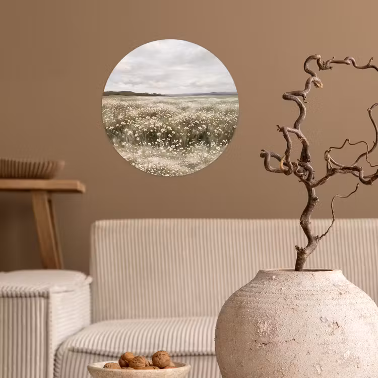 Behangcirkel - Illustratie - Landschap - Wit — 2