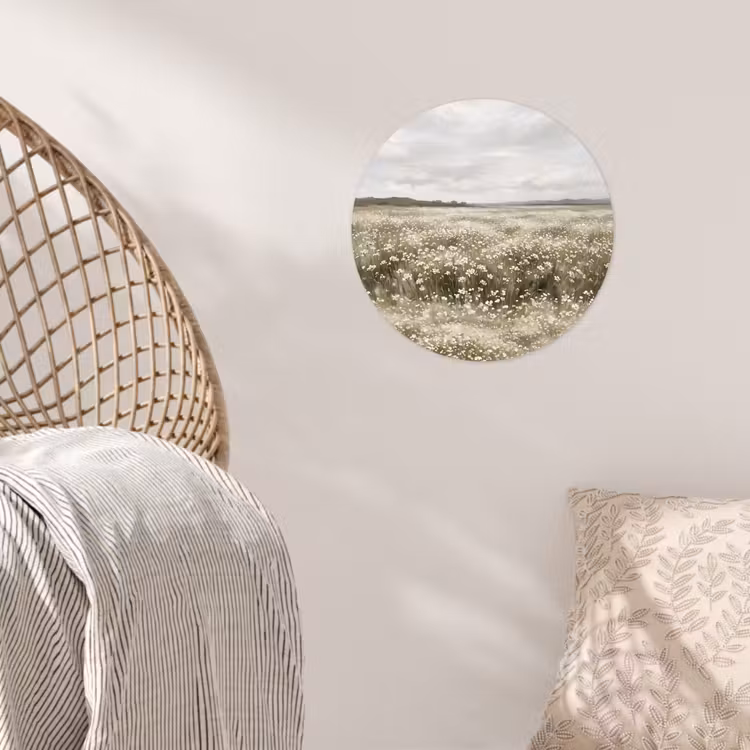 Behangcirkel - Illustratie - Landschap - Wit — 5