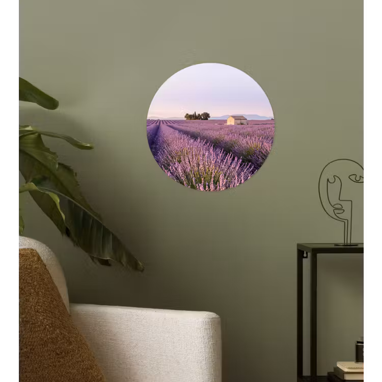Behangcirkel - Lavendel - Landschap - Sereen - Paars — 3