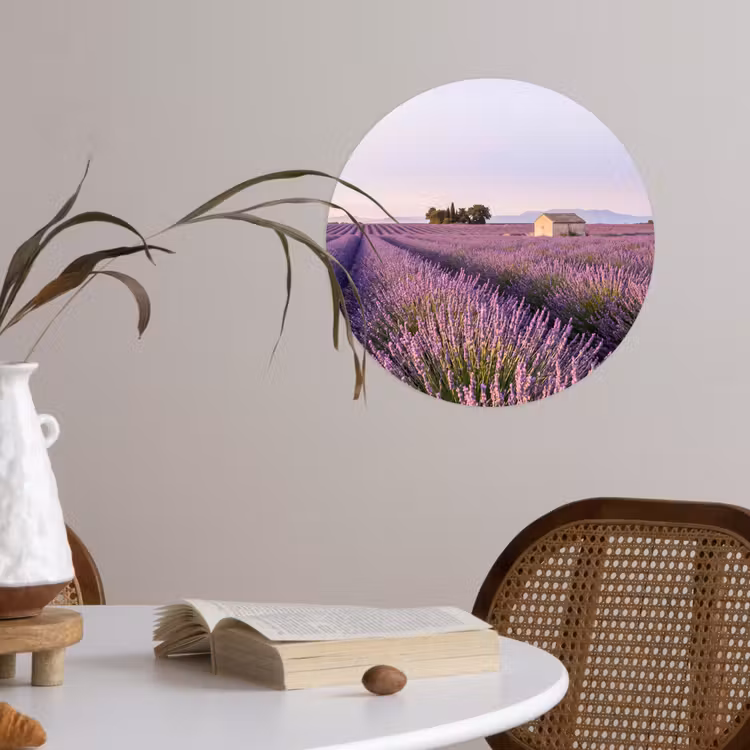Behangcirkel - Lavendel - Landschap - Sereen - Paars — 4