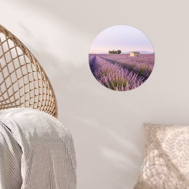 Behangcirkel - Lavendel - Landschap - Sereen - Paars — 5