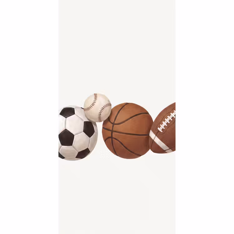 Behang - Sport - Ballen - Illustratie — 2