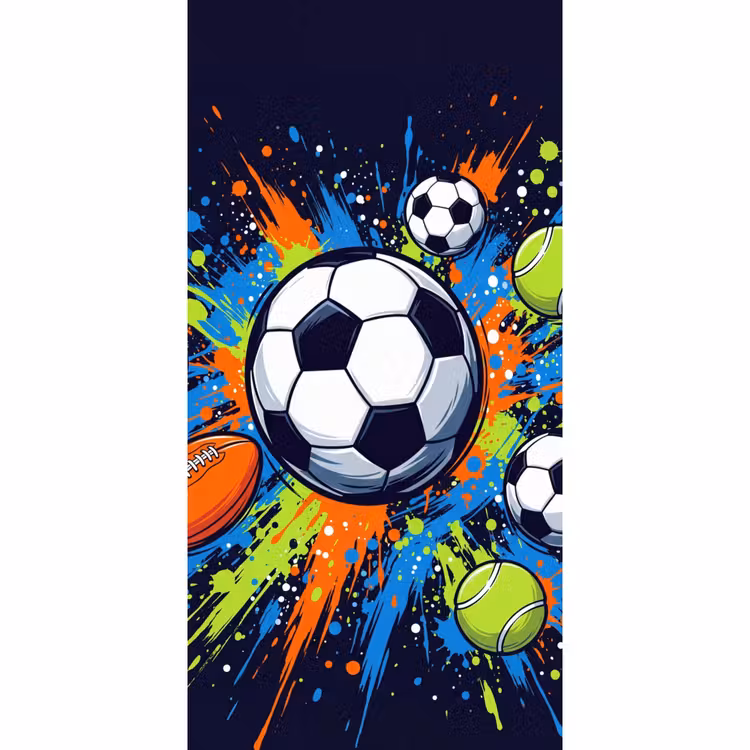 Behang - Sport - Ballen - Kleurrijk — 2